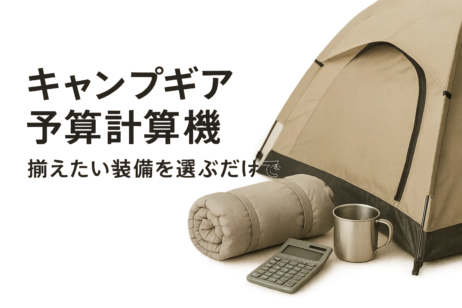 キャンプギア予算計算機