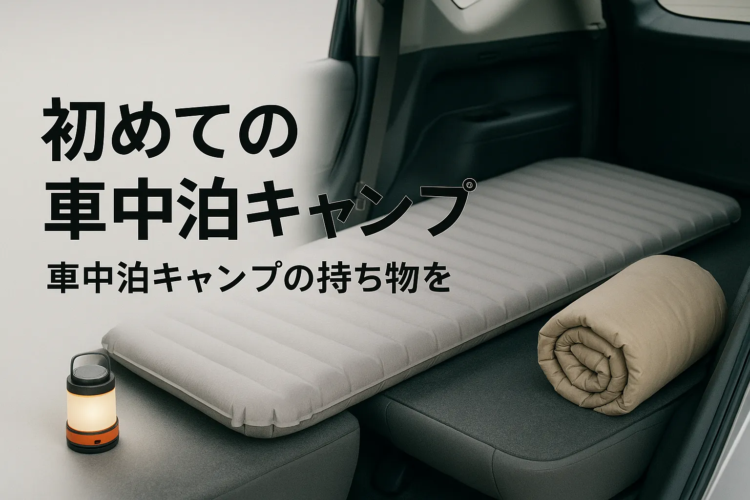 初めての車中泊キャンプ、持ち物チェックリスト
